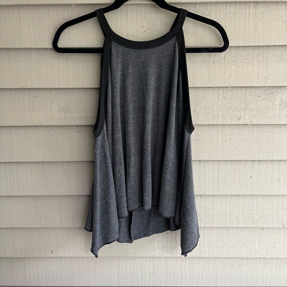 Hard Tail Forever Flyin Away Tank VORT-02 Sweater Halter Open Back M